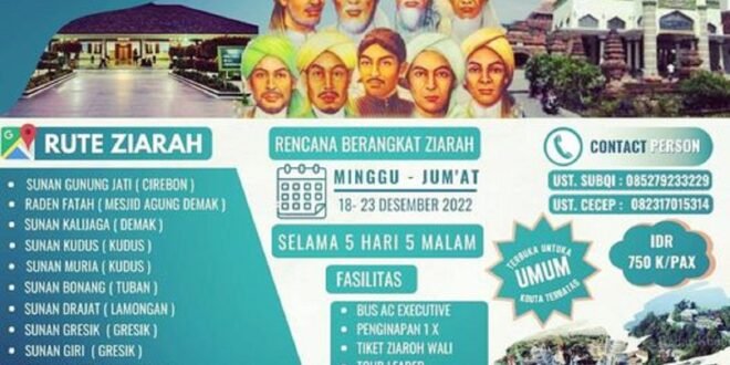 Agenda Kegiatan Ziarah Wali Songo Pondok Pesntren Husnul Khotimah Tasikmalaya