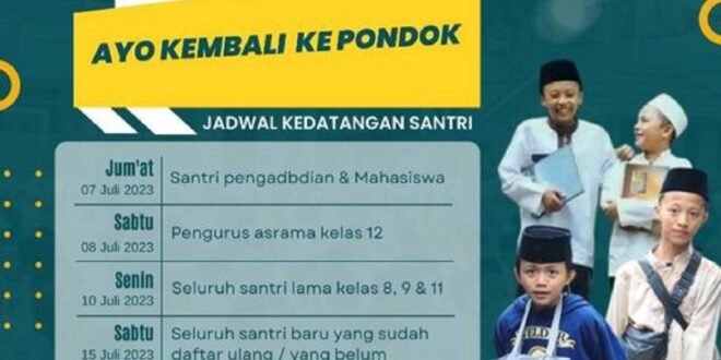 Saatnya kembali ke pondok