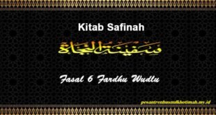 Kajian Kitab Safinatun Najah Pasal 6 Fardhu Wudhu