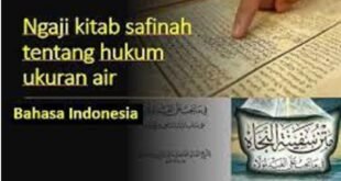 Kajian Kitab Safinatun Najah Pasal 8 Hukum Air