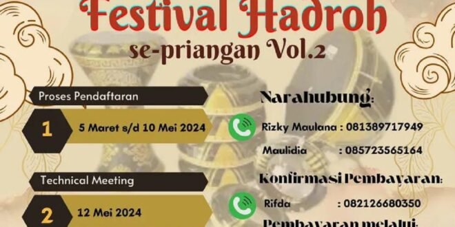 PENDAFTARAN FESTIVAL HADROH VOL.2 SUDAH DIBUKA