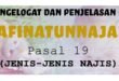 Fasal 19 : Macam-Macam Najis