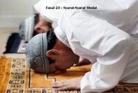 Fasal 23 : Syarat-Syarat Sholat