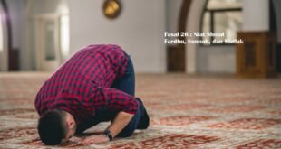 Fasal 26 : Niat Sholat Fardhu, Sunnah, dan Mutlak