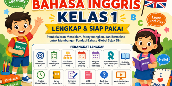 Download Perangkat Deep Learning Bahasa Inggris Kelas 1 SD/MI Lengkap Terbaru