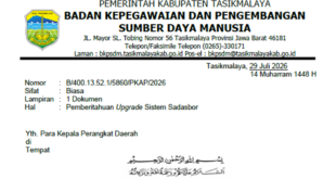 Upgrade Sistem Sadasbor Kabupaten Tasikmalaya 2026: ASN Wajib Menggunakan Versi Terbaru, Ini Fitur dan Cara Mengunduhnya