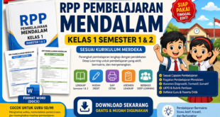 Download RPP Pembelajaran Mendalam Kelas 1 Semester 1–2 Terbaru 2026 Lengkap dan Siap Digunakan