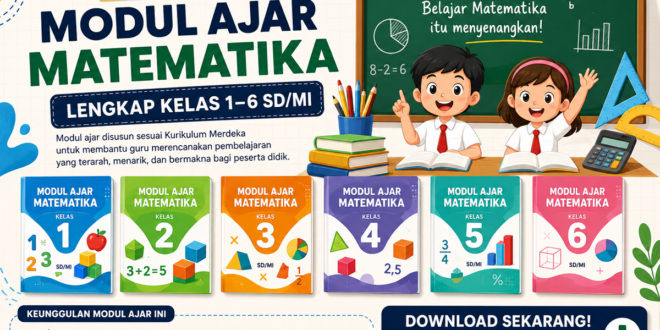 Unduh Modul Ajar Matematika Kelas 1–6 SD/MI Lengkap