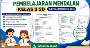 Download RPP Pembelajaran Mendalam Kelas 2 SD Kurikulum Merdeka 2026 Lengkap
