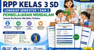 Download RPP Kelas 3 SD Lengkap Semester 1 dan 2 | RPP Pembelajaran Mendalam Terbaru