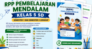 Download RPP Pembelajaran Mendalam Kelas 5 SD Semester 1 dan 2 Lengkap