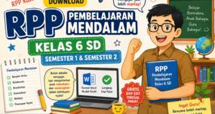 Download RPP Pembelajaran Mendalam Kelas 6 SD Semester 1 dan 2, Lengkap dan Siap Edit