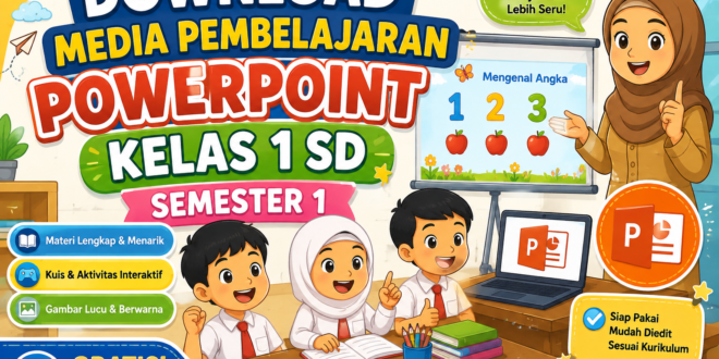 Download Media Pembelajaran PowerPoint Kelas 1 SD Semester 1 dan 2