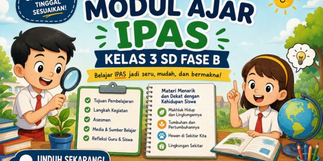 Unduh Kumpulan Modul Ajar IPAS Kelas 3 SD Fase B Lengkap