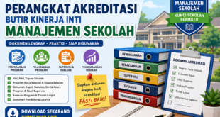 Download Perangkat Akreditasi Butir Kinerja Inti Manajemen Sekolah Lengkap