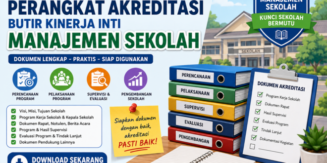 Download Perangkat Akreditasi Butir Kinerja Inti Manajemen Sekolah Lengkap