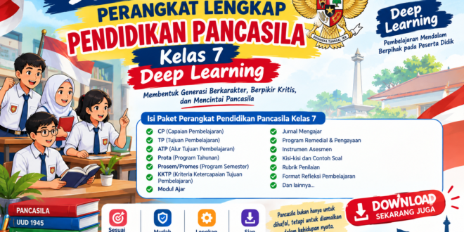 Download Perangkat Pembelajaran Lengkap Pendidikan Pancasila Kelas 7 Deep Learning