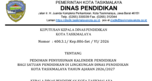Kalender Pendidikan Kota Tasikmalaya Tahun Ajaran 2026/2027 Lengkap