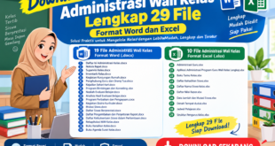Download Administrasi Wali Kelas Lengkap 29 File Word dan Excel
