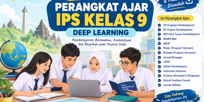 Download Perangkat Ajar IPS Kelas 9 Deep Learning Lengkap