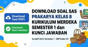 Download Soal SAS Prakarya Kelas 8 Kurikulum Merdeka Semester 1 dan Kunci Jawaban