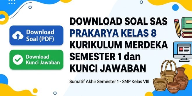 Download Soal SAS Prakarya Kelas 8 Kurikulum Merdeka Semester 1 dan Kunci Jawaban