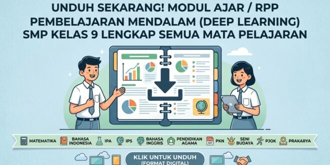 Download Modul Ajar / RPP Pembelajaran Mendalam (Deep Learning) SMP Kelas 9 Lengkap Semua Mata Pelajaran