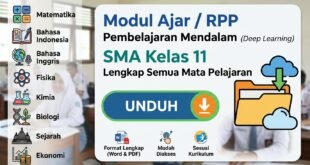 Download Modul Ajar / RPP Pembelajaran Mendalam (Deep Learning) SMA Kelas 11 Lengkap Semua Mata Pelajaran