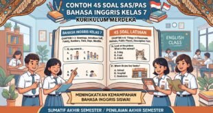 Contoh 45 Soal SAS/PAS Bahasa Inggris Kelas 7 Kurikulum Merdeka
