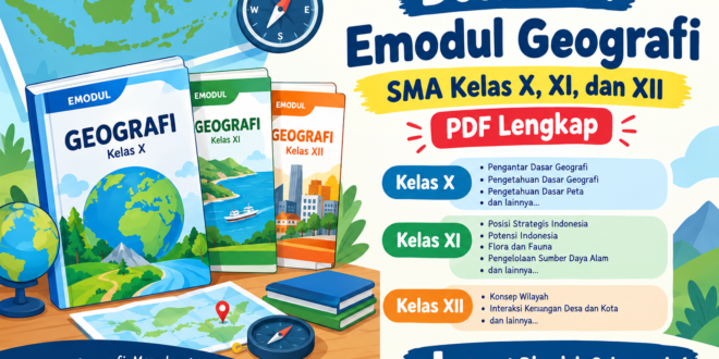 Download Emodul Geografi Kelas X, XI, dan XII Lengkap PDF